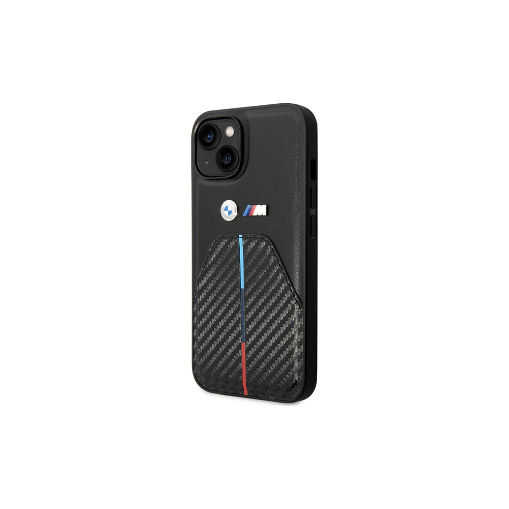Hurtownia GSM - Etui BMW BMHCP14S22NSTB Apple iPhone 14 fekete/black Stamped Tricolor Stripe - BMW483 - {ean13} - Hurt