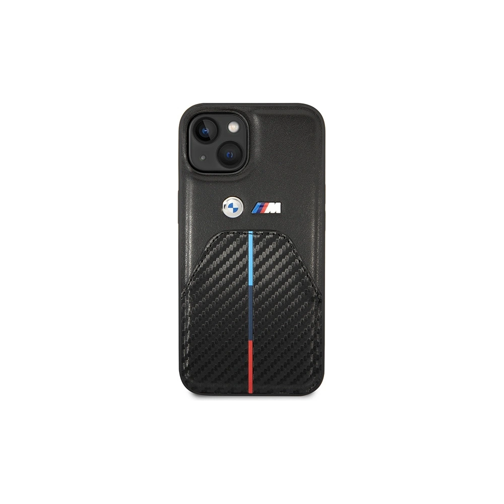 Hurtownia GSM - Etui BMW BMHCP14S22NSTB Apple iPhone 14 negru/black Stamped Tricolor Stripe - BMW483 - {ean13} - Hurt