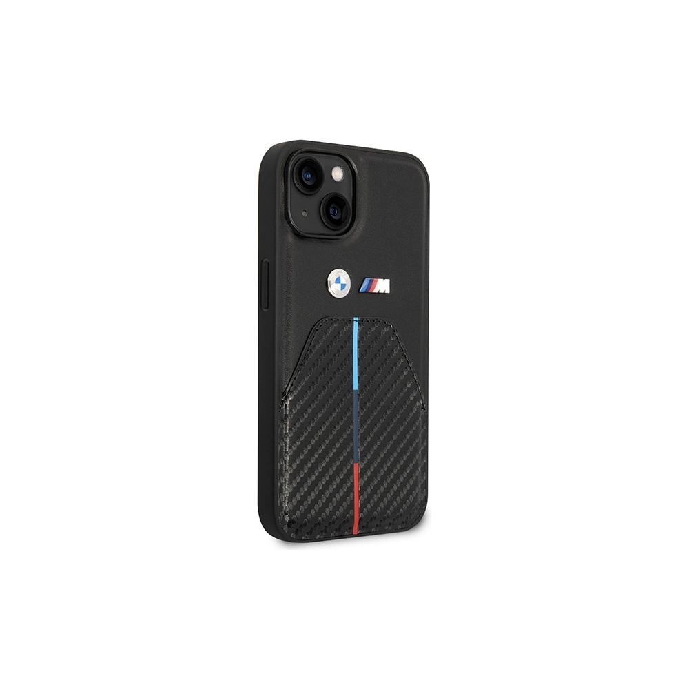 Hurtownia GSM - Etui BMW BMHCP14S22NSTB Apple iPhone 14 negru/black Stamped Tricolor Stripe - BMW483 - {ean13} - Hurt