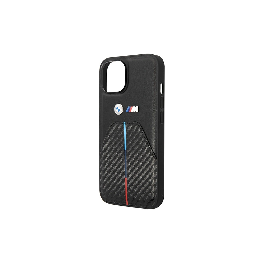 Hurtownia GSM - Etui BMW BMHCP14S22NSTB Apple iPhone 14 negru/black Stamped Tricolor Stripe - BMW483 - {ean13} - Hurt