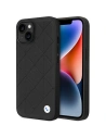 Etui BMW BMHCP14S22RQDK Apple iPhone 14 schwarz/black Leder gesteppt