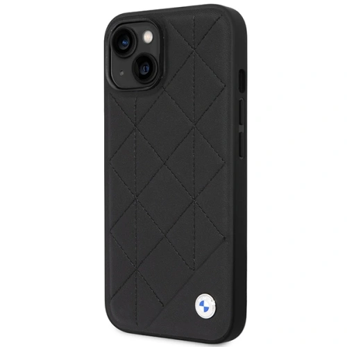 Etui BMW BMHCP14S22RQDK Apple iPhone 14 czarny/black Leather Quilted