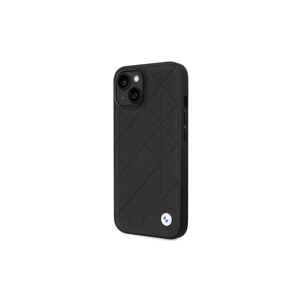 Hurtownia GSM - Etui BMW BMHCP14S22RQDK Apple iPhone 14 schwarz/black Leder gesteppt - BMW484 - {ean13} - Hurt