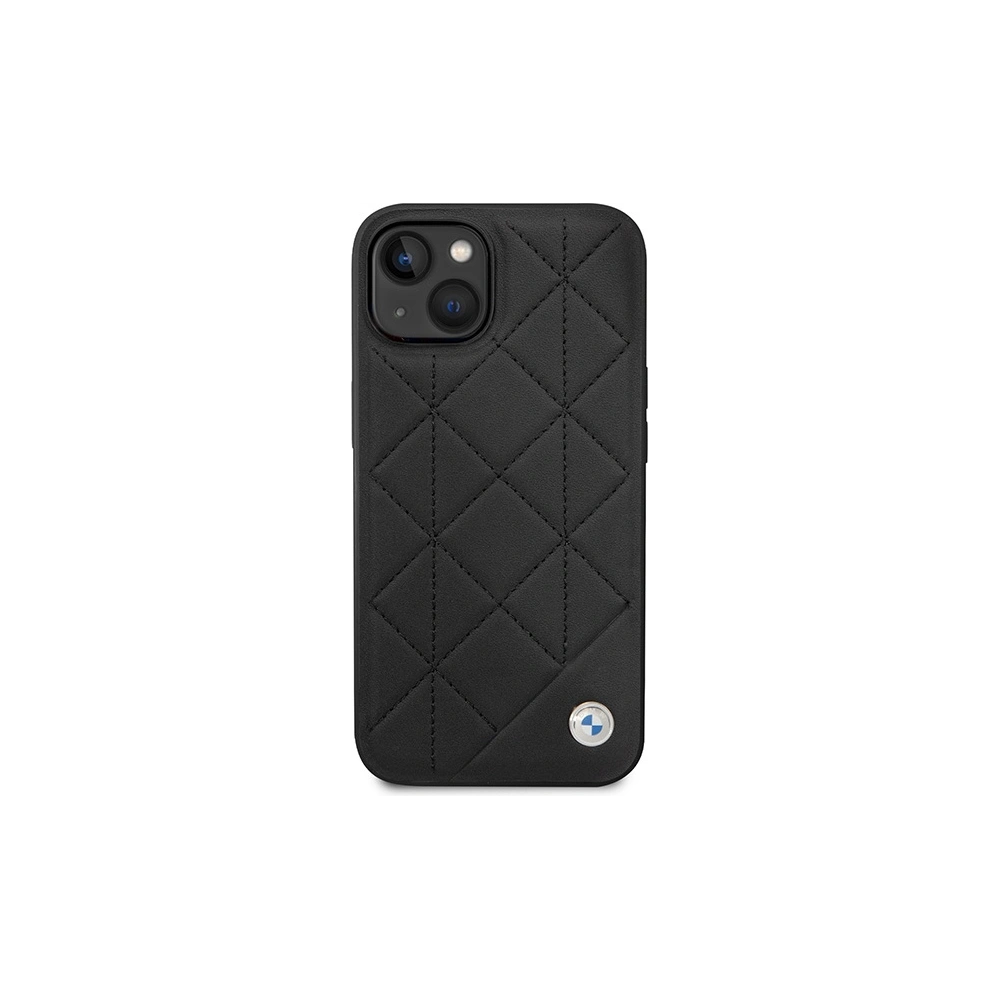 Hurtownia GSM - Etui BMW BMHCP14S22RQDK Apple iPhone 14 schwarz/black Leder gesteppt - BMW484 - {ean13} - Hurt