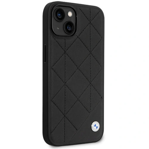 Etui BMW BMHCP14S22RQDK Apple iPhone 14 czarny/black Leather Quilted