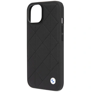 Etui BMW BMHCP14S22RQDK Apple iPhone 14 czarny/black Leather Quilted