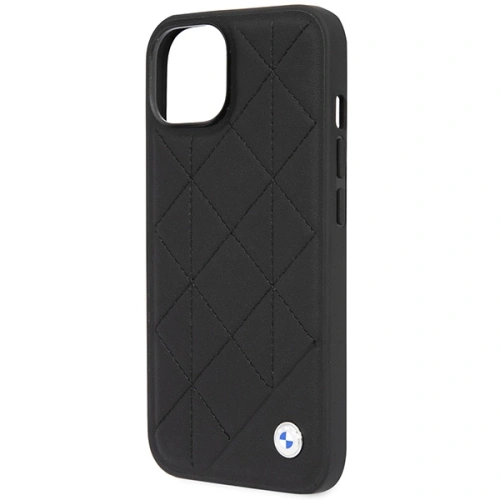 Etui BMW BMHCP14S22RQDK Apple iPhone 14 czarny/black Leather Quilted