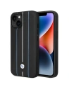 Etui BMW BMHCP14S22RVSK Apple iPhone 14 schwarz/black hardcase Leder Prägung Blaue Linien