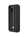Hurtownia GSM - Etui BMW BMHCP14S22RVSK Apple iPhone 14 schwarz/black hardcase Leder Prägung Blaue Linien - BMW485 - {ean13} - Hurt