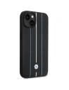 Hurtownia GSM - Etui BMW BMHCP14S22RVSK Apple iPhone 14 schwarz/black hardcase Leder Prägung Blaue Linien - BMW485 - {ean13} - Hurt