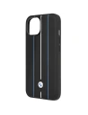 Hurtownia GSM - Etui BMW BMHCP14S22RVSK Apple iPhone 14 schwarz/black hardcase Leder Prägung Blaue Linien - BMW485 - {ean13} - Hurt