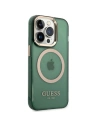 Hurtownia GSM - Etui Guess GUHMP14LHTCMA Apple iPhone 14 Pro zielony/khaki hard case Gold Outline Translucent MagSafe - GUE2638 - {ean13} - Hurt