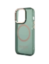 Hurtownia GSM - Etui Guess GUHMP14LHTCMA Apple iPhone 14 Pro zielony/khaki hard case Gold Outline Translucent MagSafe - GUE2638 - {ean13} - Hurt