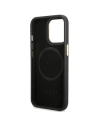 Wholesale Guess GUHMP14LSAPSTK Apple iPhone 14 Pro black hardcase Peony Logo Plate MagSafe - GUE2639 - {ean13} - Hurt
