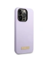 Hurtownia GSM - Etui Guess GUHMP14LSBPLU Apple iPhone 14 Pro fioletowy/purple hard case Silicone Logo Plate MagSafe - GUE2640 - {ean13} - Hurt