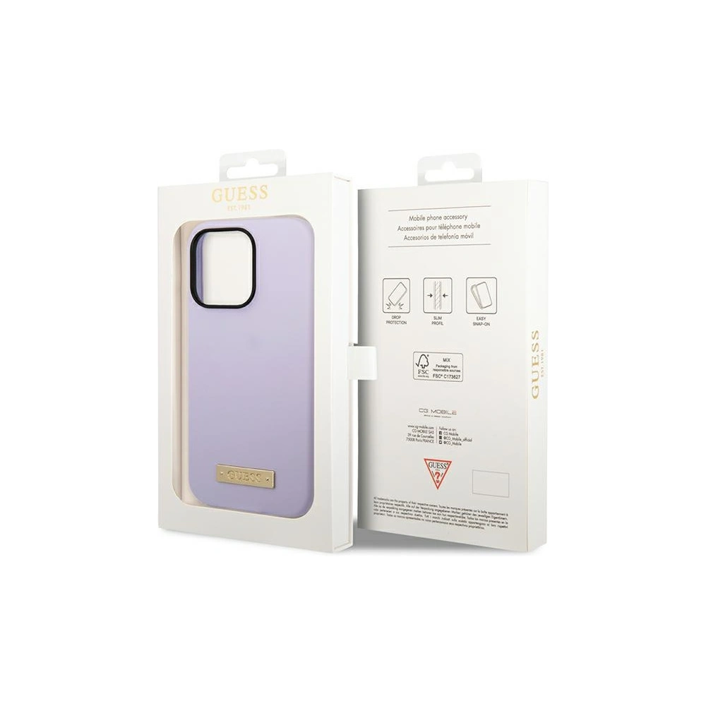 Hurtownia GSM - Etui Guess GUHMP14LSBPLU Apple iPhone 14 Pro violet/hard case din silicon cu logo MagSafe - GUE2640 - {ean13} - Hurt