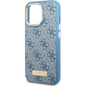 Hurtownia GSM - Etui Guess GUHMP14LU4GPRB Apple iPhone 14 Pro albastru/blue hard case 4G Logo Plate MagSafe - GUE2641 - {ean13} - Hurt