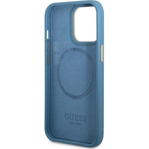 Hurtownia GSM - Etui Guess GUHMP14LU4GPRB Apple iPhone 14 Pro albastru/blue hard case 4G Logo Plate MagSafe - GUE2641 - {ean13} - Hurt