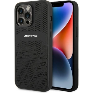 Hurtownia GSM - Etui Mercedes AMG AMHMP14XOSDBK Apple iPhone 14 Pro Max schwarz/hardcase Leder Curved Lines MagSafe - MRS82 - {ean13} - Hurt