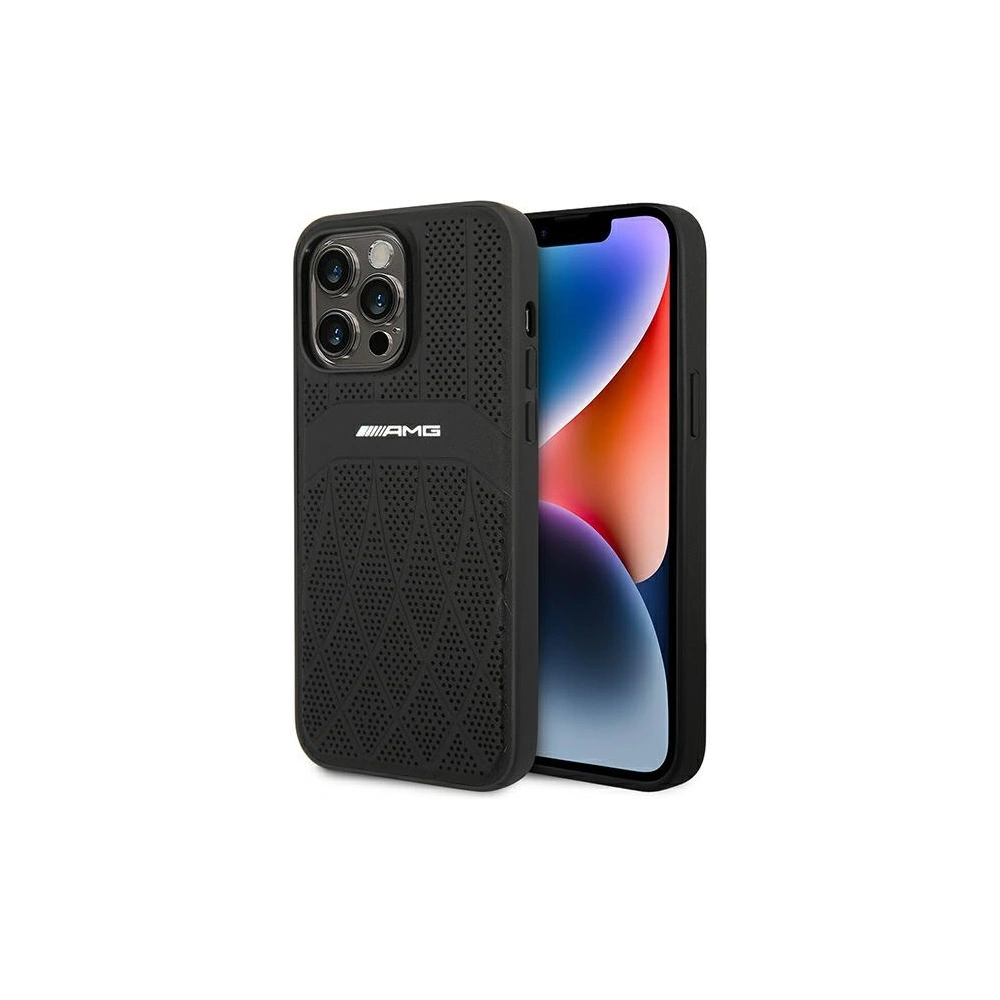 Hurtownia GSM - Etui Mercedes AMG AMHMP14XOSDBK Apple iPhone 14 Pro Max schwarz/hardcase Leder Curved Lines MagSafe - MRS82 - {ean13} - Hurt