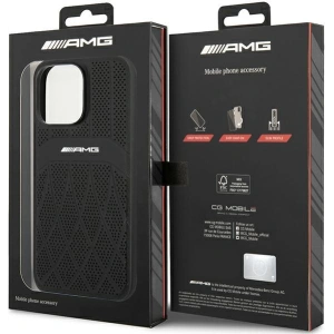 Hurtownia GSM - Etui Mercedes AMG AMHMP14XOSDBK Apple iPhone 14 Pro Max czarny/black hardcase Leather Curved Lines MagSafe - MRS82 - {ean13} - Hurt