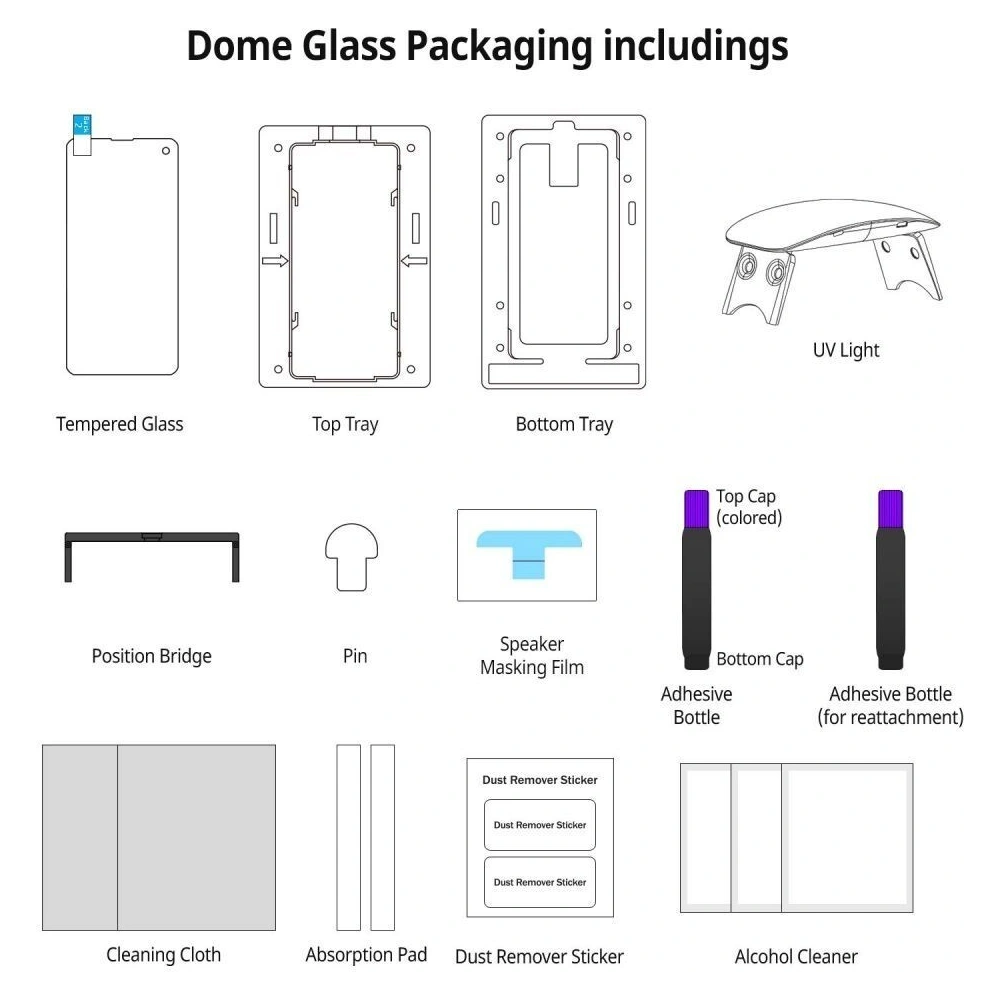 Hurtownia GSM - Pohodlné sklo s UV lepidlem Whitestone Dome Glass Samsung Galaxy S10e Clear - WSD027 - {ean13} - Hurt