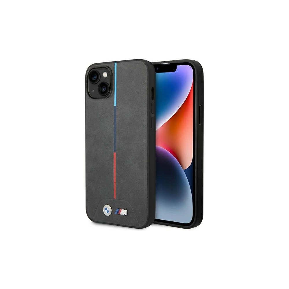 Hurtownia GSM - Etui BMW BMHMP14M22PVTA Apple iPhone 14 Plus / 15 Plus šedý/grey prošívaný tricolor MagSafe - BMW488 - {ean13} - Hurt