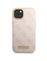Wholesale Guess GUHMP14SU4GPRP Apple iPhone 14 pink hard case 4G Logo Plate MagSafe - GUE2644 - {ean13} - Hurt