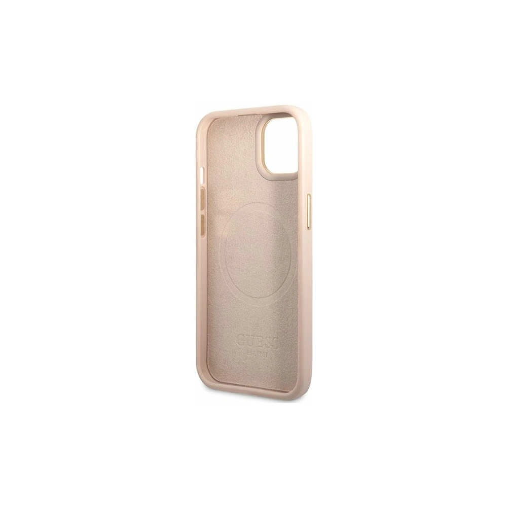 Hurtownia GSM - Etui Guess GUHMP14SU4GPRP Apple iPhone 14 růžový/pink hard case 4G Logo Plate MagSafe - GUE2644 - {ean13} - Hurt