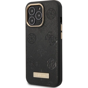 Etui Guess GUHMP14XSAPSTK Apple iPhone 14 Pro Max czarny/black hardcase Peony Logo Plate MagSafe