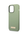 Hurtownia GSM - Etui Guess GUHMP14XSBPLA Apple iPhone 14 Pro Max zielony/khaki hard case Silicone Logo Plate MagSafe - GUE2647 - {ean13} - Hurt