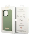 Hurtownia GSM - Etui Guess GUHMP14XSBPLA Apple iPhone 14 Pro Max zielony/khaki hard case Silicone Logo Plate MagSafe - GUE2647 - {ean13} - Hurt