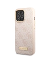 Wholesale Guess GUHMP14XU4GPRP Apple iPhone 14 Pro Max pink hard case 4G Logo Plate MagSafe - GUE2649 - {ean13} - Hurt
