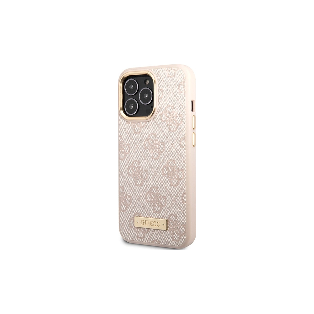 Hurtownia GSM - Etui Guess GUHMP14XU4GPRP Apple iPhone 14 Pro Max rózsaszín/pink kemény tok 4G Logo Plate MagSafe - GUE2649 - {ean13} - Hurt