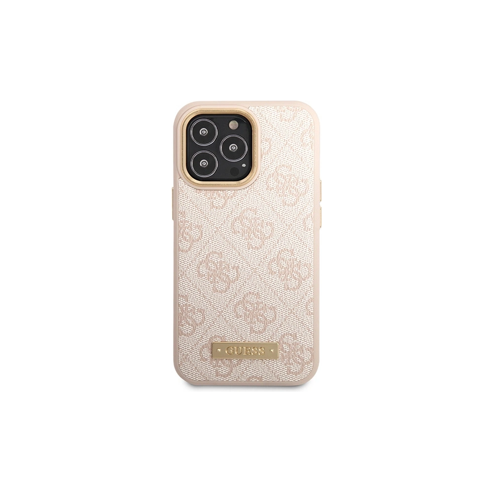 Hurtownia GSM - Etui Guess GUHMP14XU4GPRP Apple iPhone 14 Pro Max rózsaszín/pink kemény tok 4G Logo Plate MagSafe - GUE2649 - {ean13} - Hurt