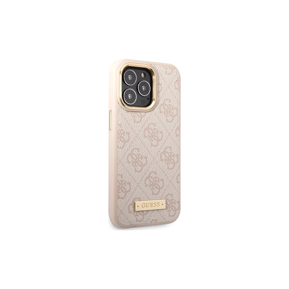 Hurtownia GSM - Etui Guess GUHMP14XU4GPRP Apple iPhone 14 Pro Max rózsaszín/pink kemény tok 4G Logo Plate MagSafe - GUE2649 - {ean13} - Hurt