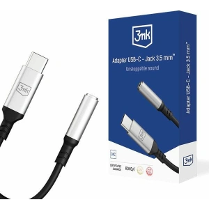 Hurtownia GSM - Audio adapter 3MK USB-C/mini jack 3,5 mm fekete/black - 3MK4950 - {ean13} - Hurt