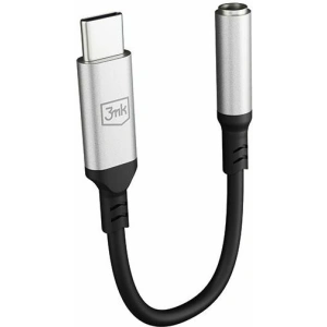 Hurtownia GSM - Audio adapter 3MK USB-C/mini jack 3,5 mm fekete/black - 3MK4950 - {ean13} - Hurt