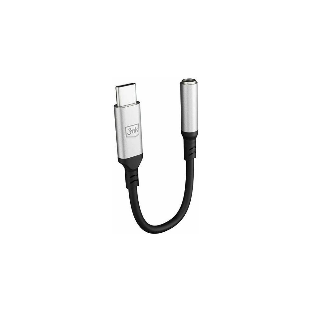 Hurtownia GSM - Adaptor audio 3MK USB-C/mini jack 3,5 mm negru/black - 3MK4950 - {ean13} - Hurt