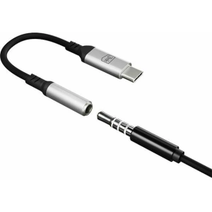 Hurtownia GSM - Audio adapter 3MK USB-C/mini jack 3,5 mm fekete/black - 3MK4950 - {ean13} - Hurt