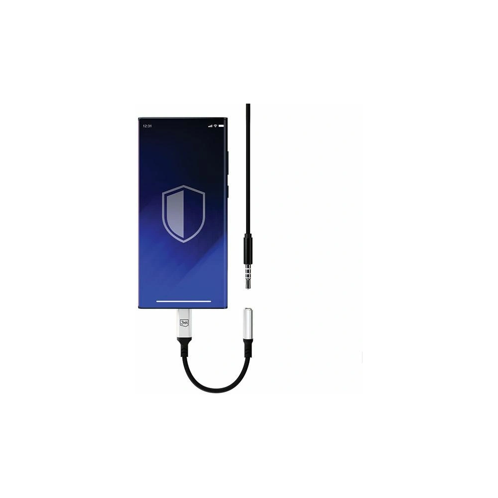 Wholesale 3MK Audio Adapter USB-C/mini jack 3,5 mm black - 3MK4950 - {ean13} - Hurt