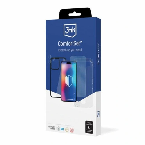 Zestaw etui + szkło ekran + szkło na aparat 3MK Comfort Set 4in1 Apple iPhone 11/XR