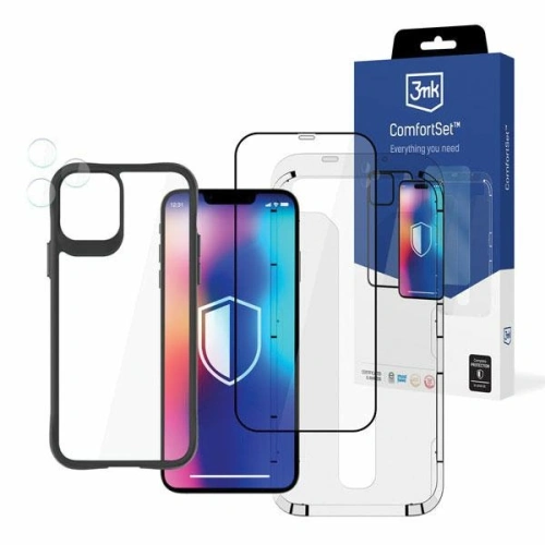 Zestaw etui + szkło ekran + szkło na aparat 3MK Comfort Set 4in1 Apple iPhone 11 Pro