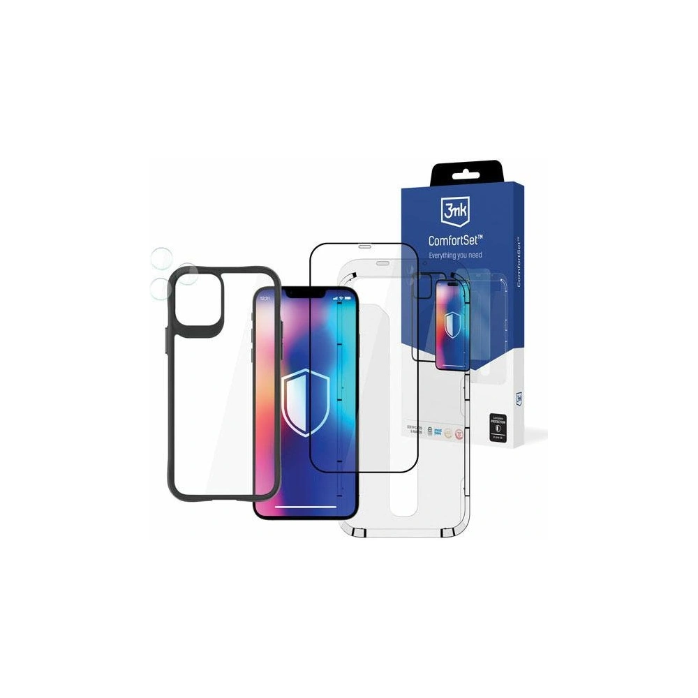 Hurtownia GSM - Set husă + sticlă de ecran + sticlă pentru cameră 3MK Comfort Set 4in1 Apple iPhone 11 Pro - 3MK4952 - {ean13} - Hurt