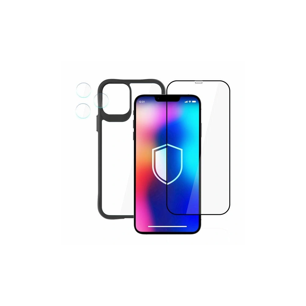 Hurtownia GSM - Tok + képernyővédő üveg + fényképező üveg 3MK Comfort Set 4in1 Apple iPhone 12 - 3MK4954 - {ean13} - Hurt