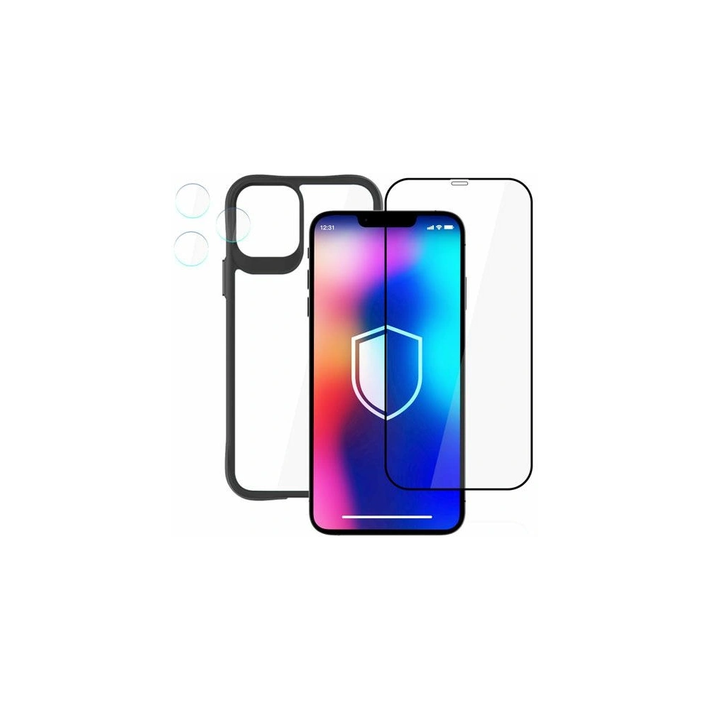 Hurtownia GSM - Set husă + sticlă de ecran + sticlă pentru cameră 3MK Comfort Set 4in1 Apple iPhone 12 Pro - 3MK4955 - {ean13} - Hurt