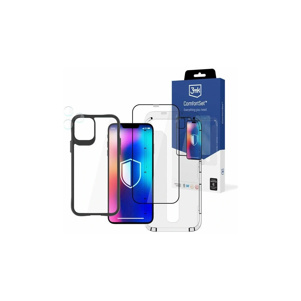 Hurtownia GSM - Etui-Set + Displayschutz + Kameraglas 3MK Comfort Set 4in1 Apple iPhone 12 Pro Max - 3MK4956 - {ean13} - Hurt