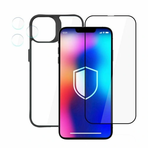 Zestaw etui + szkło ekran + szkło na aparat 3MK Comfort Set 4in1 Apple iPhone 13 Pro Max