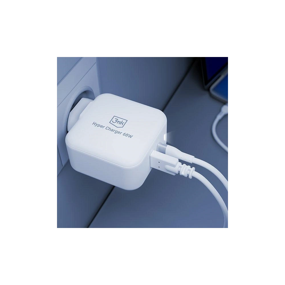 Hurtownia GSM - Ładowarka sieciowa GaN 3MK Hyper Charger 68W USB-A, USB-C PD+QC - 3MK4963 - {ean13} - Hurt