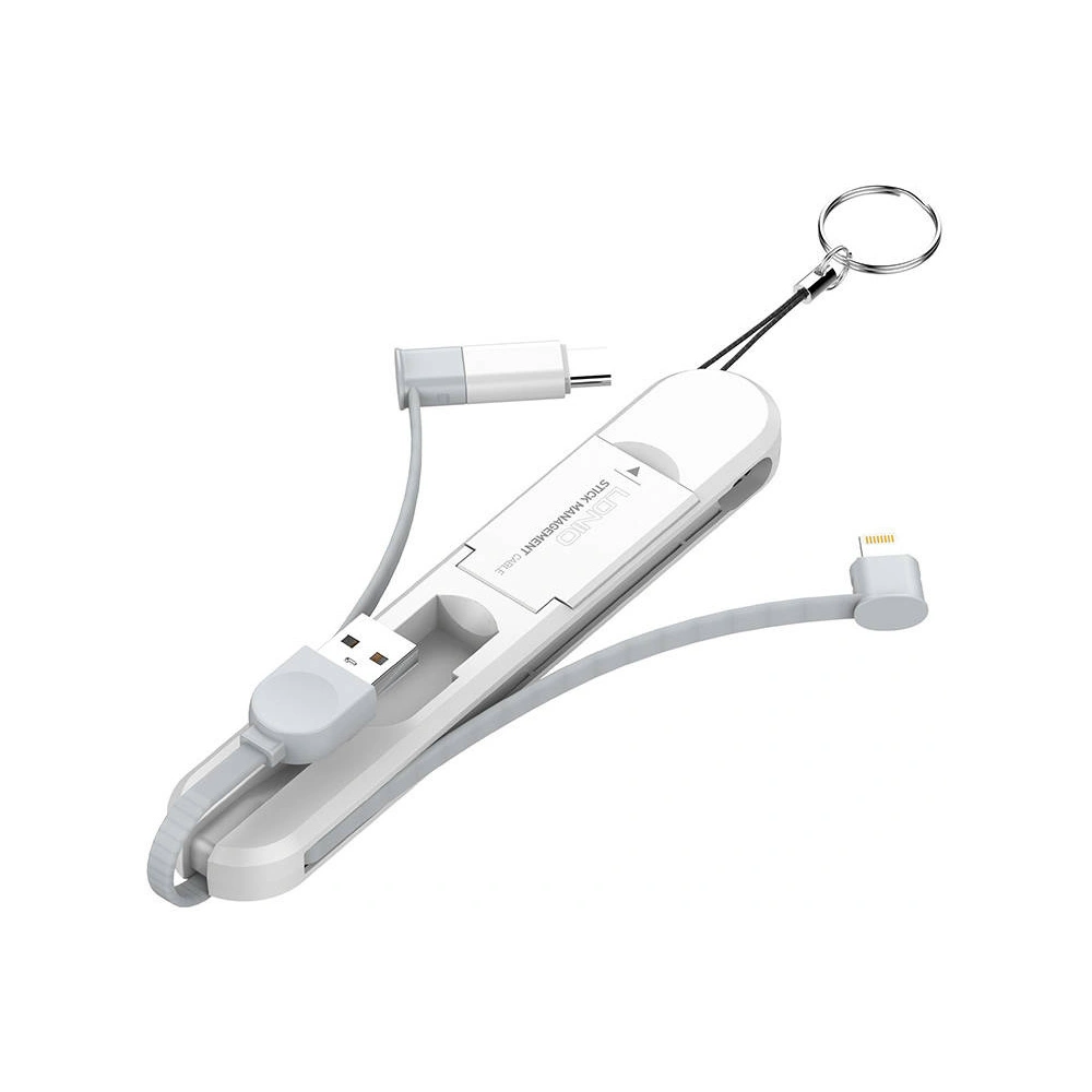 Hurtownia GSM - Kabel LDNIO LC130 3w1 USB-A/USB-C - Lightning - microUSB 45cm - LDN465 - {ean13} - Hurt